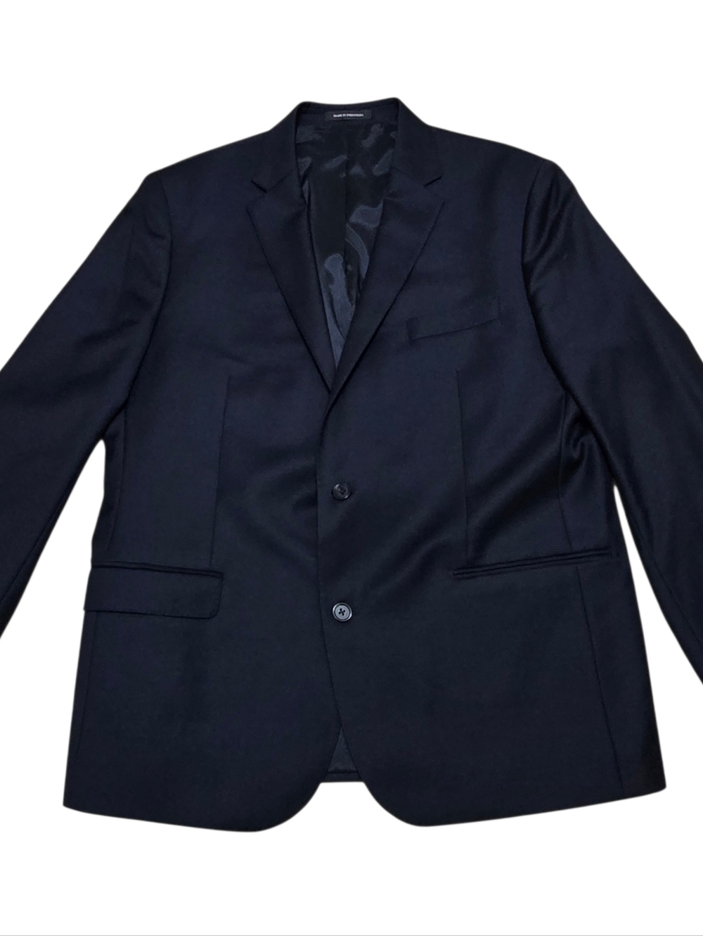 Lauren Ralph Lauren Black Label Slim Blazer Sport Coat 46R Navy Blue, 100% Wool